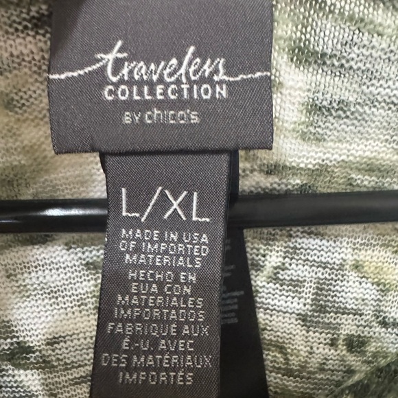 Chico’s Travelers Floral Pullover Cape Size Large / XL - Picture 3 of 5